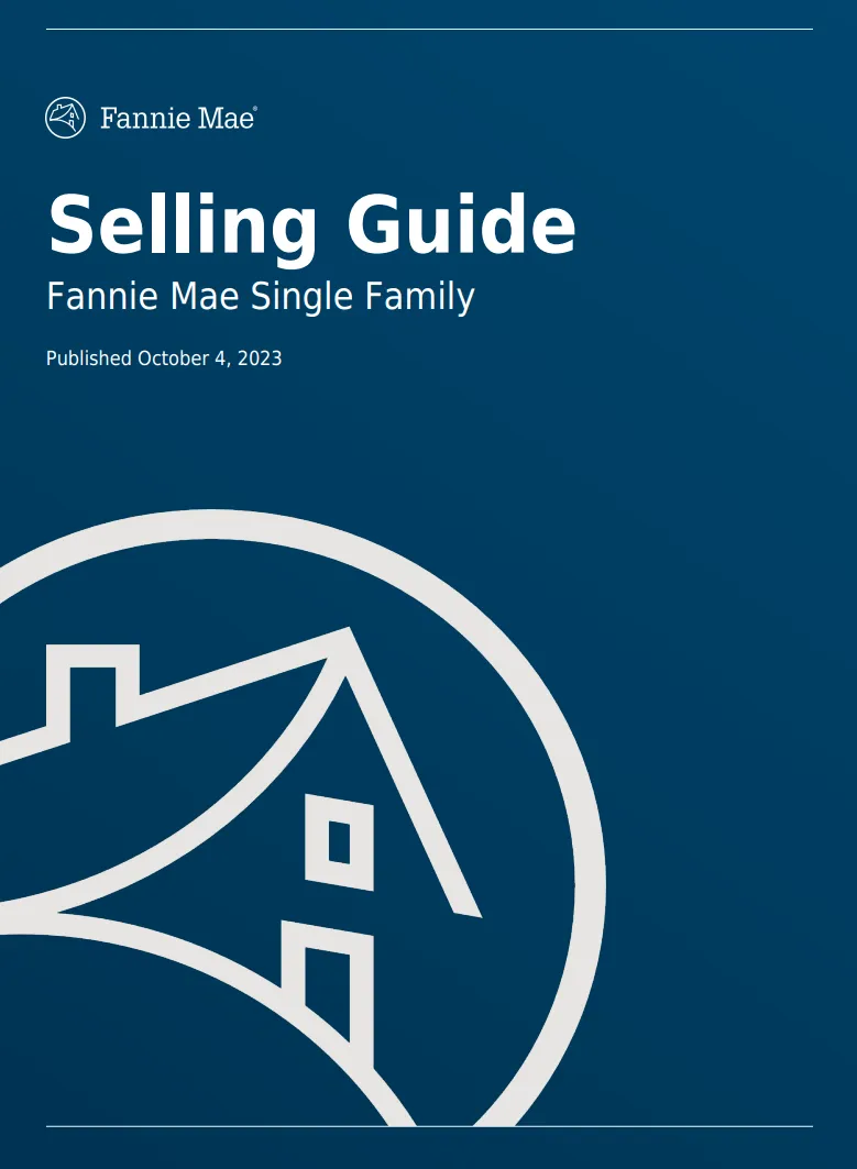 Fannie Mae Selling Guide