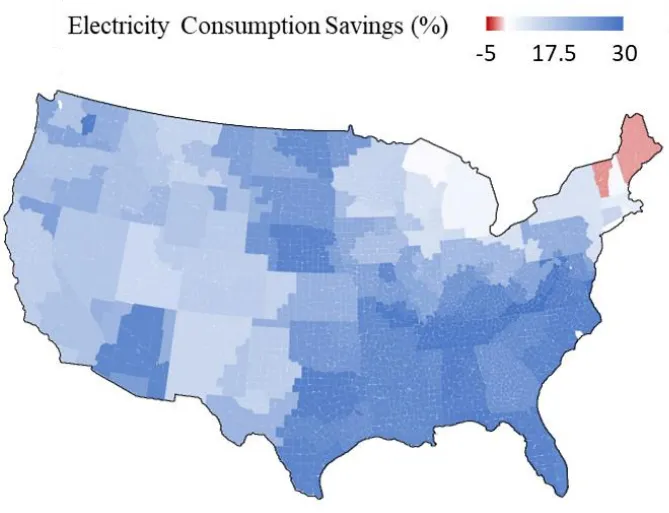 ORNL and NREL Modeling - Electricity Consumption Savings