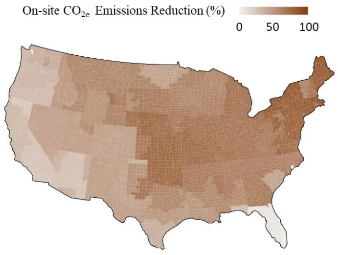 ORNL and NREL Modeling - On-Site CO2 Emissions Reduction
