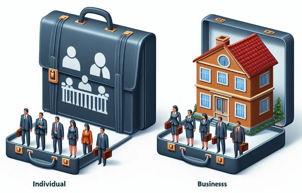 Illustration of Individual vs. Business Reporting