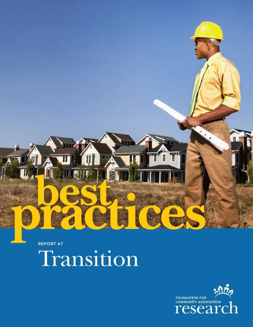 Transition from Declarant Control Best Practices