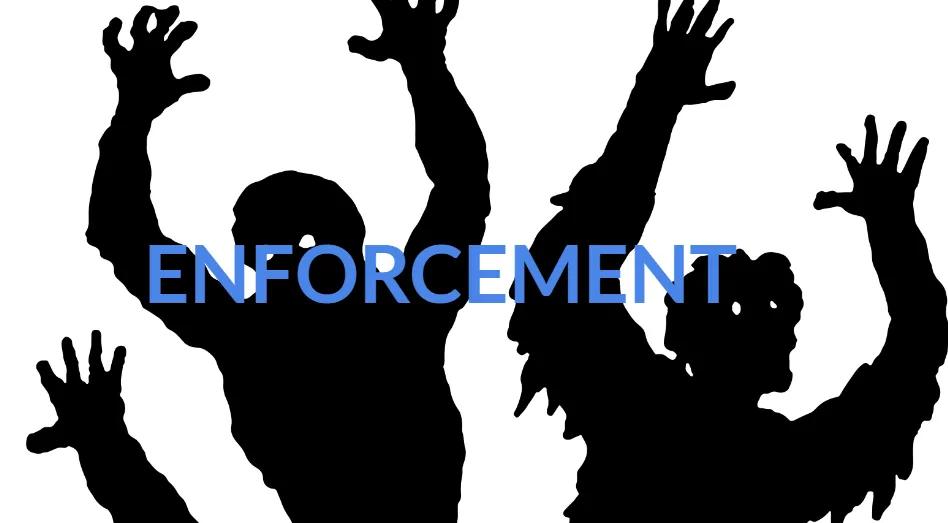 Enforcement governance concept