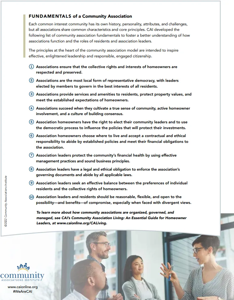 CAI Community Association Fundamentals